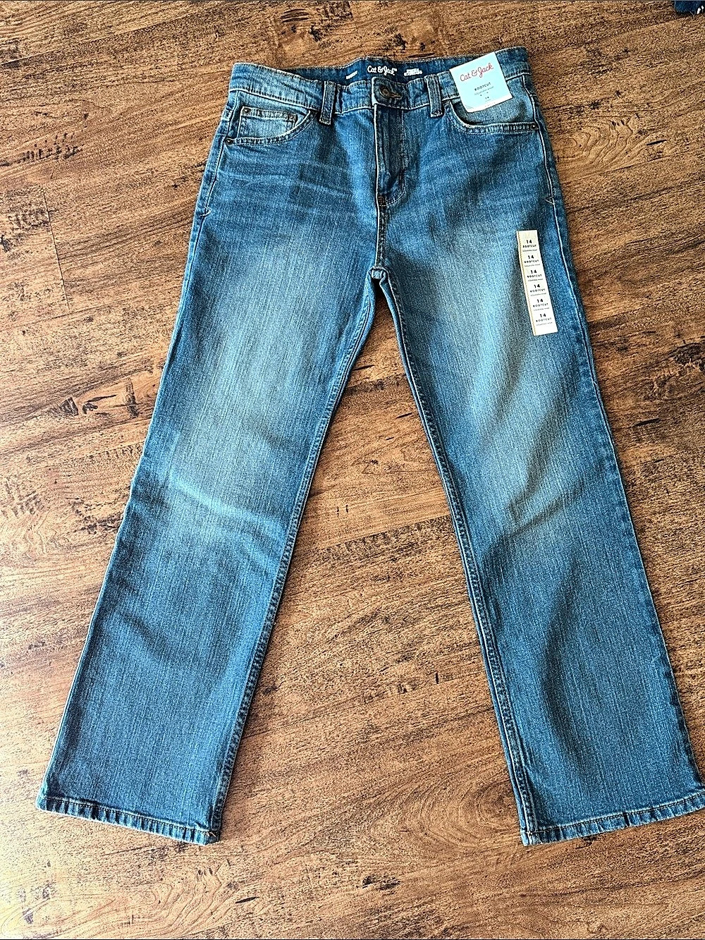 Cat & Jack Boys Bootcut Stretch Jeans  14